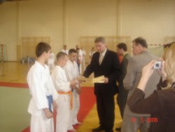 Reprezentant Rawskiego Klubu Karate - zdobywca II miejsca Marcin Melon